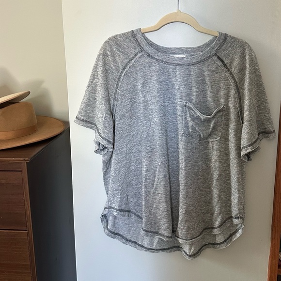 LA MIEL Heather Gray Tee - Picture 1 of 3